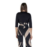 Rinascimento Black Polyester Sleveless Jacket