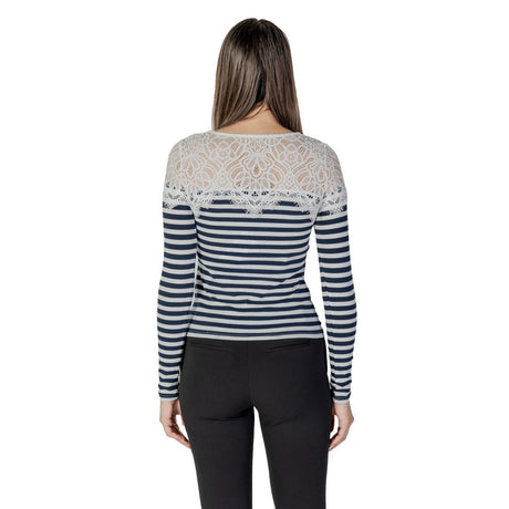 Morgan De Toi White Recycled Polyester Long Sleeve T-Shirt