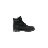 Timberland Black Leather Lace-Up Boots