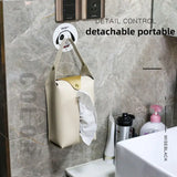 PU Leather Tissue Bag for Car, Home, and Office Use