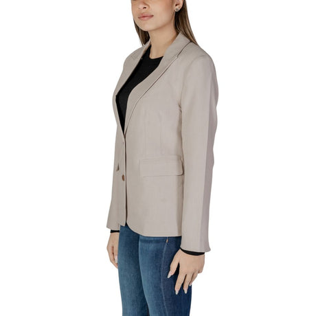 Only Beige Recycled Polyester Blazer