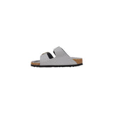 Birkenstock Gray Leather Slippers