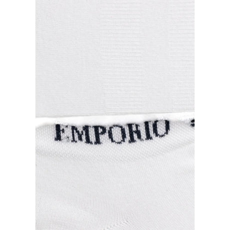 Emporio Armani Underwear White Cotton Socks