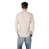 Gianni Lupo Beige Cotton Pattern Shirt