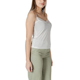 Morgan De Toi White Modal Tank Tops