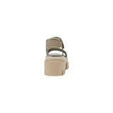 Timberland Beige Leather Platform Sandals