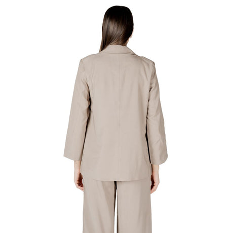 Only Beige Viscose Blazer