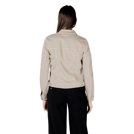 Street One Beige Cotton Denim Jacket
