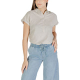 Street One Beige Linen Blouse
