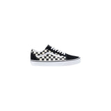 Vans Black And White Fabric Low Top Sneakers