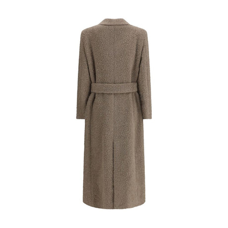 Golden Goose Beige Fleece Wool Coat