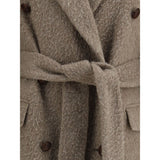 Golden Goose Beige Fleece Wool Coat