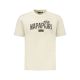 Napapijri Beige Cotton Men T-Shirt