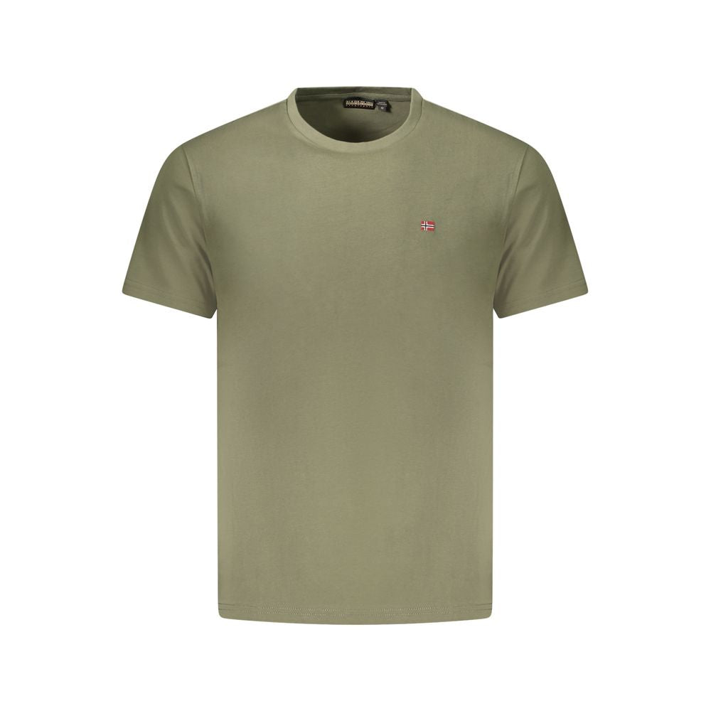 Napapijri Verde Cotton Men T-Shirt