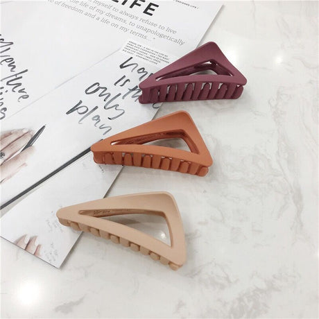 Triangular Geometric Hair Clip - Retro Ins Style