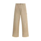 Margiela Beige Cotton Casual Pants