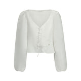 Guess Jeans Bianco Lyocell Women Shirt