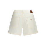 Guess Jeans Bianco Cotton Women Short