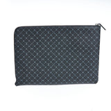 Trussardi Black Leather Men Clutch