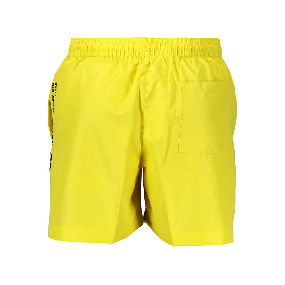 Calvin Klein Giallo Recycled Polyester Men's Swim Boxer