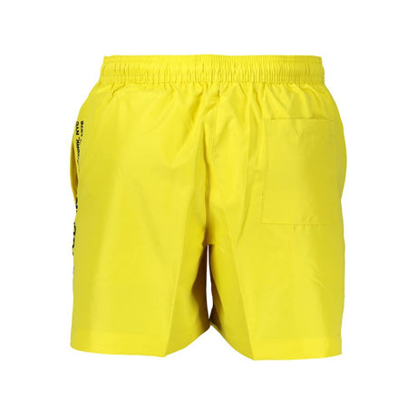 Calvin Klein Yellow Polyester Swim Shorts