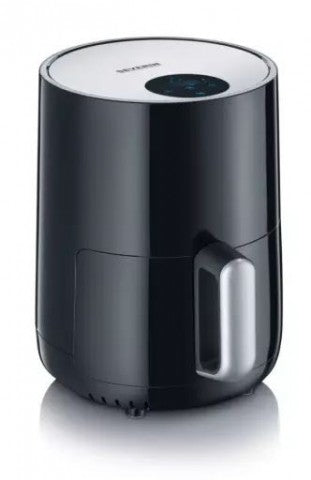 SEVERIN COMPACT HOT AIR FRYER, 1.8L, 500-600GR, SLIM DESIGN, CERAMIC COATING BASKET, HIGH SCRATCH RESISTANCE, LED DISPLAY, TOUCH CONTROL, ADJUST TEMP. 80°C-200°C, COOKING TIME, AUTO SWITCH, 60 MIN TIMER WITH DEEP, EASY CLEAN, BLACK