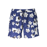 Karl Lagerfeld Blue Polyester Men's Swim Boxer