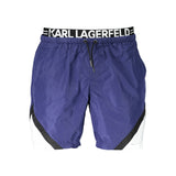 Karl Lagerfeld Blu Polyester Men's Swim Boxer