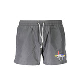 Karl Lagerfeld Grigio Polyester Men Swim Boxer