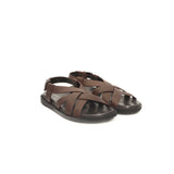 Cerruti 1881 Brown Cowhide Men Sandal