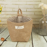 Cotton Linen Flower Pot Hanging Storage Bag