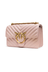 PINKO Powder Pink Love One Mini Shoulder Bag