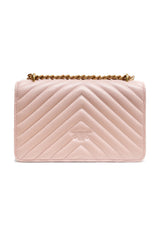 PINKO Powder Pink Love One Mini Shoulder Bag