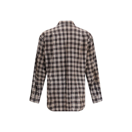 Dsquared² Brown Cotton Pattern Shirt