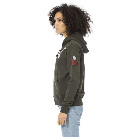 Mr&Mrs Italy Green Cotton Women Hoodie