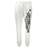 Cavalli Class Bianco Cotton Women Jogger Pant