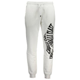 Cavalli Class Bianco Cotton Men Sport Pant