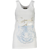 Cavalli Class White Cotton Women Tank Top