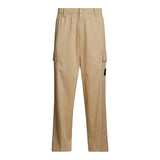 Calvin Klein Jeans Beige Recycled Cotton Casual Pants
