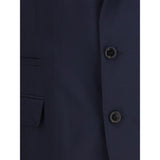 Brunello Cucinelli Blue Wool Blazer