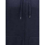 Brunello Cucinelli Blue Cashmere Sweatshirt