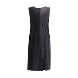 Margiela Black Acetate Casual Dress