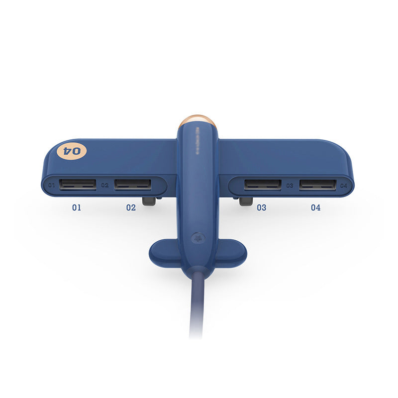 Jet Plane USB Hub with 4 Ports