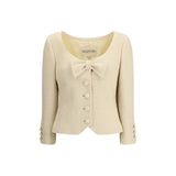 Valentino Cream Fleece Wool Coat