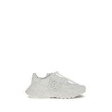 Dolce & Gabbana White Polyamide Athletic Sneakers