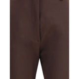 The Latest Brown Polyester Skinny Pants