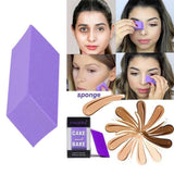 Quad Shape Makeup Sponge - Purple Beauty Tool