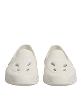 Dolce & Gabbana White Rubber Slides Low Top Sneakers Shoes