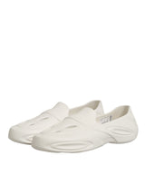 Dolce & Gabbana White Rubber Slides Low Top Sneakers Shoes