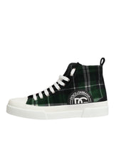 Dolce & Gabbana Multicolor Cotton High Top Men Sneakers Shoes